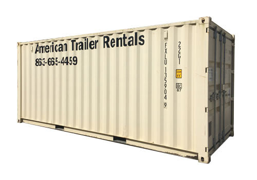 20' Double Door Storage Container for rent