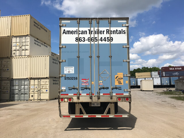 53 foot storage trailers