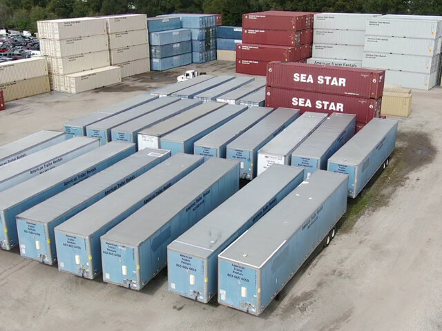 53 foot storage trailers